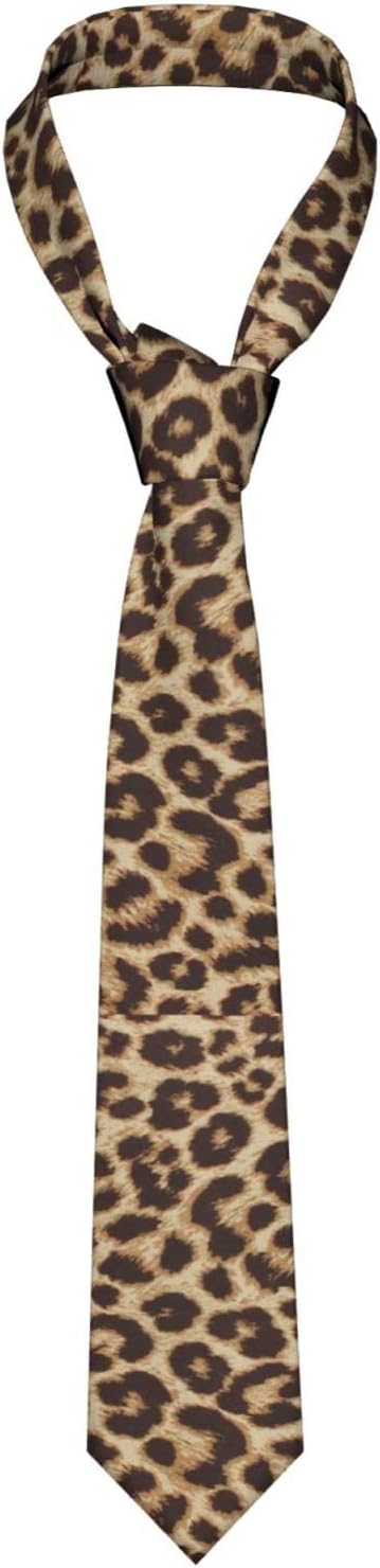 Leopard Print Men's Necktie – Bold & Stylish Wild Pattern Fashion Accessory