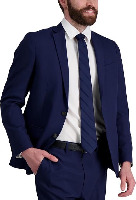 Classic Navy Blue Textured Striped Necktie for Men – 58" Long × 3.35" Wide | Formal Business Tie | Handmade & Durable