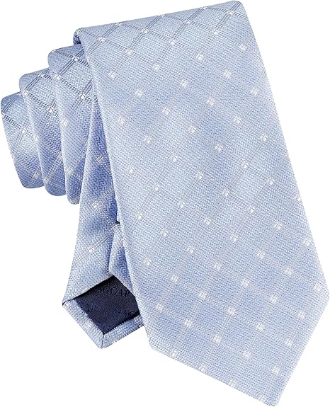 Versatile Light Blue Polka Dot Necktie for Men – Classic Dress Tie for Business & Formal Wear (58” Length)