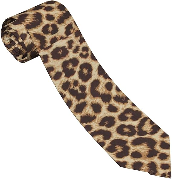 Leopard Print Men's Necktie – Bold & Stylish Wild Pattern Fashion Accessory