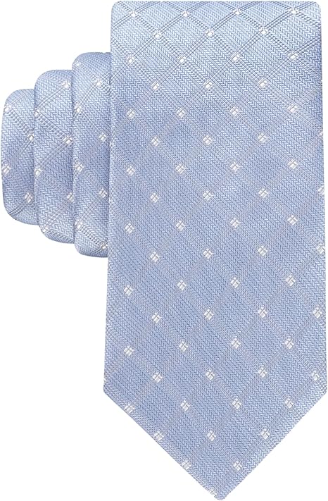 Versatile Light Blue Polka Dot Necktie for Men – Classic Dress Tie for Business & Formal Wear (58” Length)